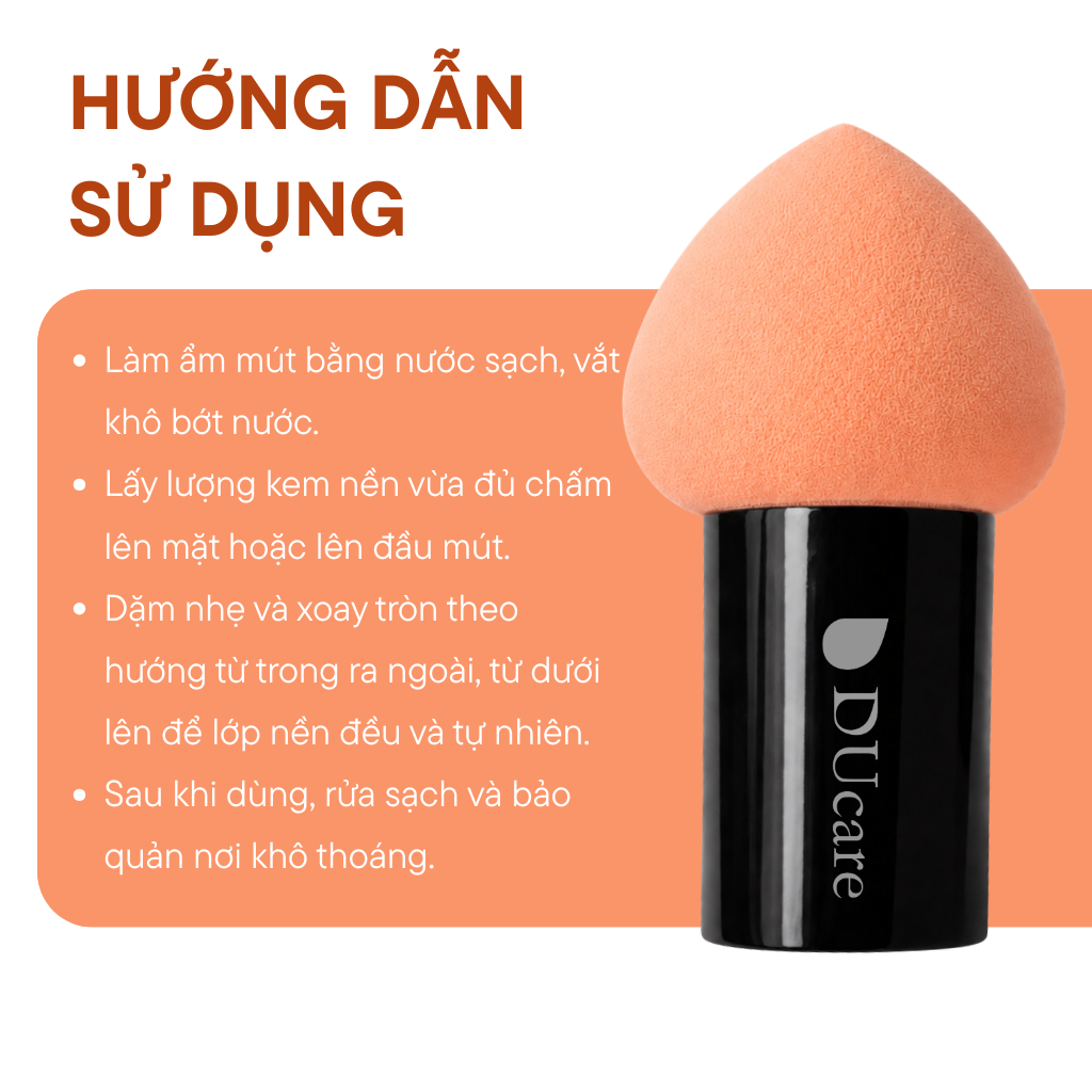 Mút Trang Điểm DUCARE Miracle Complexion Sponge Size S DUM03